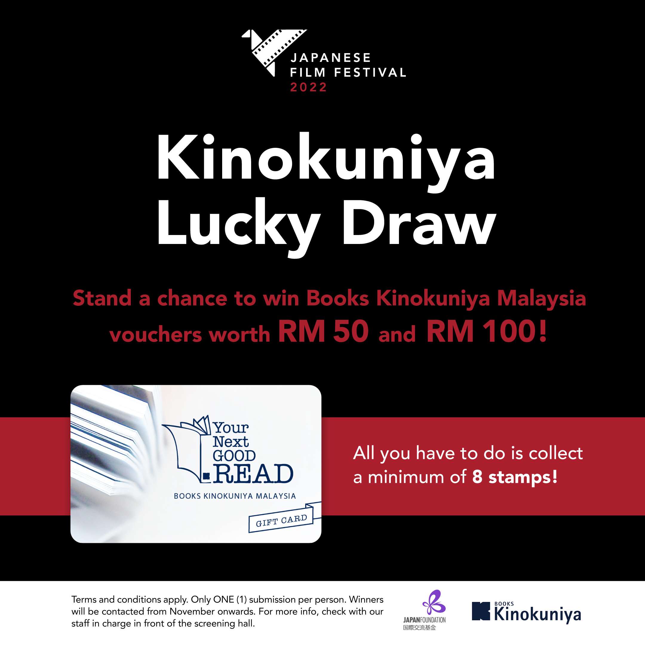 Kinokuniya Lucky Draw